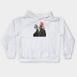 Floral Freud Kids Hoodie